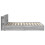 VidaXL vidaXL Bed Frame with Storage Grey Sonoma 140 x 200 cm Engineered Wood 2