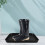 Black Shoe Tray Compact Nonslip Reusable 3 pcs 8