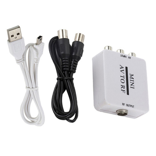RCA/Composite to AV RF/Coaxial Converter 1 Pack 2