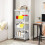 Mobile Desk Storage Rack with Wheels, 3-Tier 4