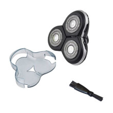 Vervangende scheerkop met borstel, compatibel met Philips RQ12/50 en Norelco SensoTouch 3D RQ12.