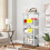 4-Tier Mobile Storage Cart with 2 Lockable Wheels 4