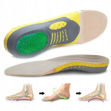 Orthopedische inlegzolen voor drukontlasting, ademende schuimrubberen gel-schoeninserts, comfortabele ondersteuning, maat 40-46