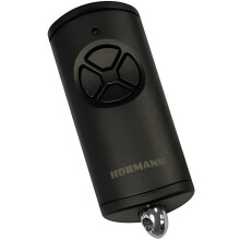 Accessoire voor poortafstandsbediening, matzwart, 4 knoppen, strak design, duurzame behuizing, compact en gebruiksvriendelijk.