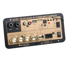 BT 5.0 Versterkerprint met Optische Audioversterker, USB FM-Radio, TF-Speler, DIY-Audiosubwoofer voor Karaoke, Thuis, Auto, EU-Stekker