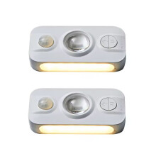 Motion Sensor Light LED USB Rechargeable Night Light for Kitchen Bedroom Stairs Hallway Wardrobe Cabinet Lighting 2PCS