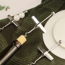 3-Piece DIY Beaded Cork Bottle Opener Wine Accessories Red Wine Bottle Opener T-Bar Household Red Wine Opener
