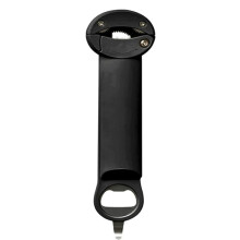 , Multifunctional Retractable Bottle Opener,Adjustable Multifunctional Stainless Steel Can Opener Black