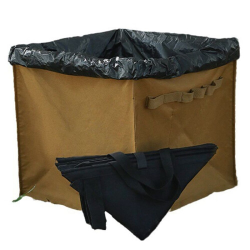 Storage Box Folding Triangle Trash Can Camping Equipment Storage Box Picnic Portable Large Capacity Storage Box B