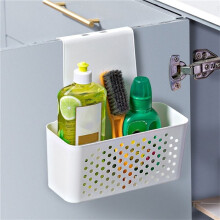 1PCS Wall-Mounted Household Trash Can Kitchen Cabinet Door Hanging Basket Kitchen Wall-Mounted Storage Boxes Trash