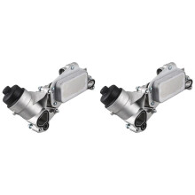 2X Auto-Onderdelen Koelsysteem Aluminium Oliekoelermotor voor Cruze Aveo voor Sonic voor Wave 93186324 55353322 1299259