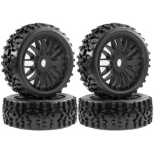 4Pc 115mm 1/8 RC Off-Road Buggy Car Wheel Tire Tyre 17mm Hex for ARRMA Typhon Talion HSP Redcat Losi HPI RC Car E