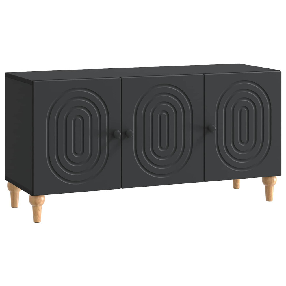 Vidaxl Tv Cabinet Black 99 X 34.5 X 50 Cm Engineered Wood