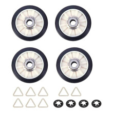 4 Set 349241T Dryer Drum Roller Kit Replacement for , ,  3397590 AP3098345 349241