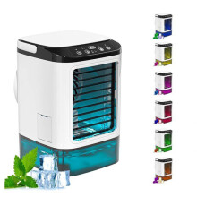 Draagbare LED-koeler/airconditioner, 1 stuk, 3 snelheden, 7 kleuren, kanaalloze verdampingsventilator voor thuis en op kantoor