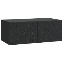vidaXL Wall-Mounted TV Cabinet 78.5 x 31 cm Black Engineered Wood