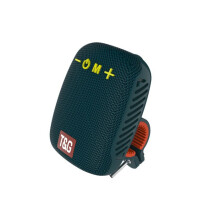 Mini draagbare Bluetooth-luidspreker voor op de fiets met houder, schokbestendig, ideaal voor fietsen, blauw