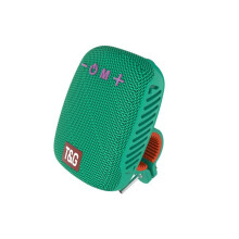 Draagbare mini Bluetooth-luidspreker voor op de fiets met houder, schokbestendig, ideaal voor fietsen, lichtgroen