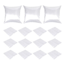 15 StüCk Sublimationsrohlinge KissenbezüGe 16 X 16 Zoll WeißE KissenbezüGe KissenbezüGe WäRmeüBertragung DIY Individuelles Bild