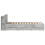 VidaXL vidaXL Bed Frame with Storage with Headboard Concrete Grey 90 x 190 cm 2