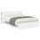 VidaXL vidaXL Bed Frame with Storage White 150 x 200 cm Engineered Wood 2