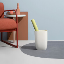 Badezimmer MüLl Eimer Kleine BüRo Eimer Kunststoff Altpapier MüLl Eimer Moderner MüLl Eimer für Badezimmer Schlafzimmer und Wohnzimmer Weiß