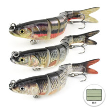 Señuelos de pesca para agua dulce y salada, señuelos tipo swimbait realistas para lubina, trucha y tipo crappie, señuelos de hundimiento par