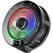 Refrigerador para smartphone con iluminación RGB, fijación magnética, 3 velocidades, USB-C, compatible con dispositivos Apple y Android.