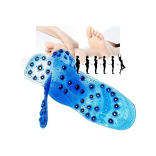 Plantillas magnéticas de acupresión para aliviar el dolor de pies y masajear, 1 par de plantillas originales, talla S (35-40).