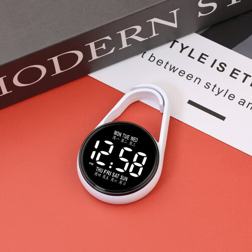 Mini Study Digital Clock Combines Touch screens Waterproof-Blue 2