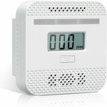 Häkävaroitin LCD-näytöllä, älykäs hälytys, EN 50291 -yhteensopiva, kompakti minikokoinen muotoilu, 1 pakkaus