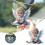 Cartoon Hanging Ornaments Vintage Rustic Acrylic Set 3.15 2