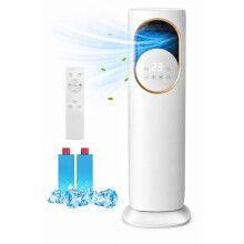 4L Portable Air Cooler and Heater, Evaporative Cooling Fan with 3 Speeds, 180 Degree Oscillation and Remote Control