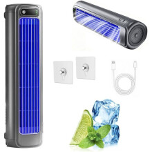 Quiet Air Cooler, Portable Mini Air Conditioner with LED Display, Rechargeable, for Bedroom, Office and Home Use, Compac