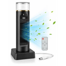Tower Fan with Remote Control, 6-Speed Oscillation, Mist Function, Timer and LED Display for Office and Home Use