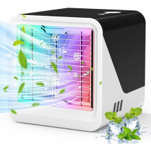 500ml Portable Mini Air Cooler, Personal Quiet Mobile Air Conditioner Without Exhaust, 3 Speed Settings for Office and H