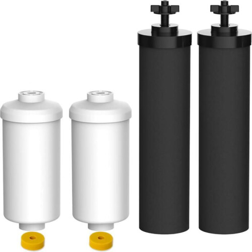 Black Activated Carbon Water Filter Element BB9-2 PF-2 Fluoride Reduction Filter Replacement for Water Purification