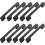 10 Pcs Black Cabinet Handles 96 mm Centre to Centre Kitchen Drawer Pulls Modern Bar Design 1