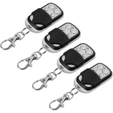 Universal Remote Control Set of 4, 433.92 MHz, Self-Programming, Modern Slim Design, Durable ABS Plastic