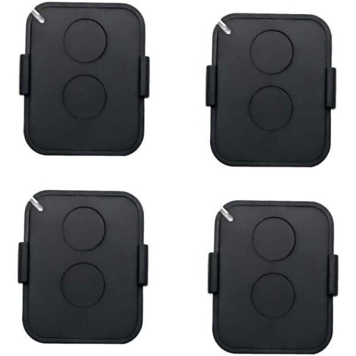4 Pack 2-Channel 433MHz Gate Remote Control with Rolling Code Security, Compatible with Automatic Receivers