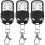 Universal Gate Remote Control, Fixed Code, 433.92 MHz, Pack of 3, Durable Compact Design 1
