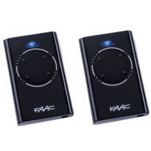 Gate Remote Control, 4-Channel, 868 MHz Rolling Code, Pack of 2, Durable Black Plastic Housings