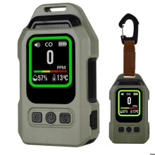 Portable 3 in 1 Carbon Monoxide Detector with 300 Hour Battery Life, Alarm Function and Emergency Flashlight