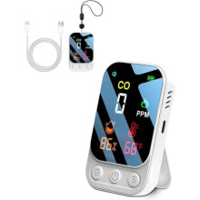 Portable Carbon Monoxide Detector for Travel, Camping and Car Use, Handheld CO Alarm, Carbon Monoxide Meter