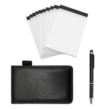 12 Teiliges Notizblockhalter Set für Kleine Taschen Taschen Notizblockhalter mit 10 StüCke 7,6 X 12,7 Cm Notizbuch NachfüLlungen