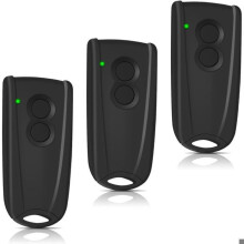 3 Pack 433.92 MHz Garage Door Remote Control for EcoStar RSC2-433, RSE2-433, RSZ1-433 and Liftronic 500/700