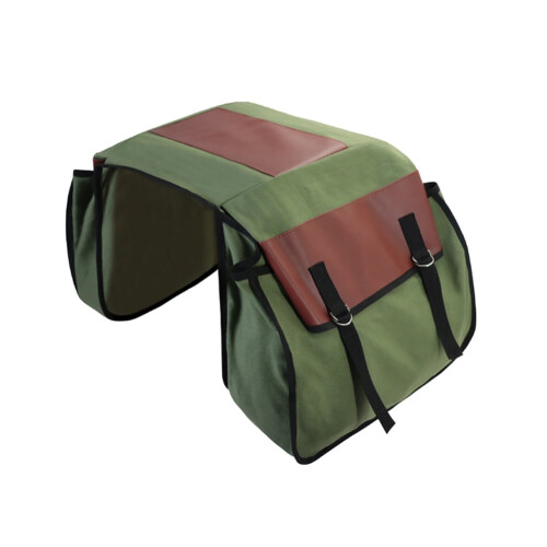 Bicycle Panniers Waterproof Saddle Bag 2-Pack Army Green