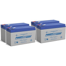 Power-Sonic 12V 7Ah SLA Battery Pack of 4
