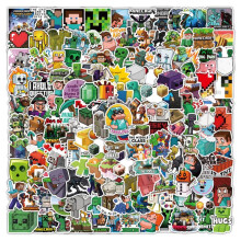 200 Pcs My World Cartoon Graffiti Stickers for Decorating Notebook Laptop Suitcase Kids Sticker Pack Minecraft Style