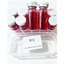 (B12-10ML, 1 box) Pack of 10 x 10ml B12 Research Solution Vials - Lab-Grade for In-Vitro Use Only, Full Box